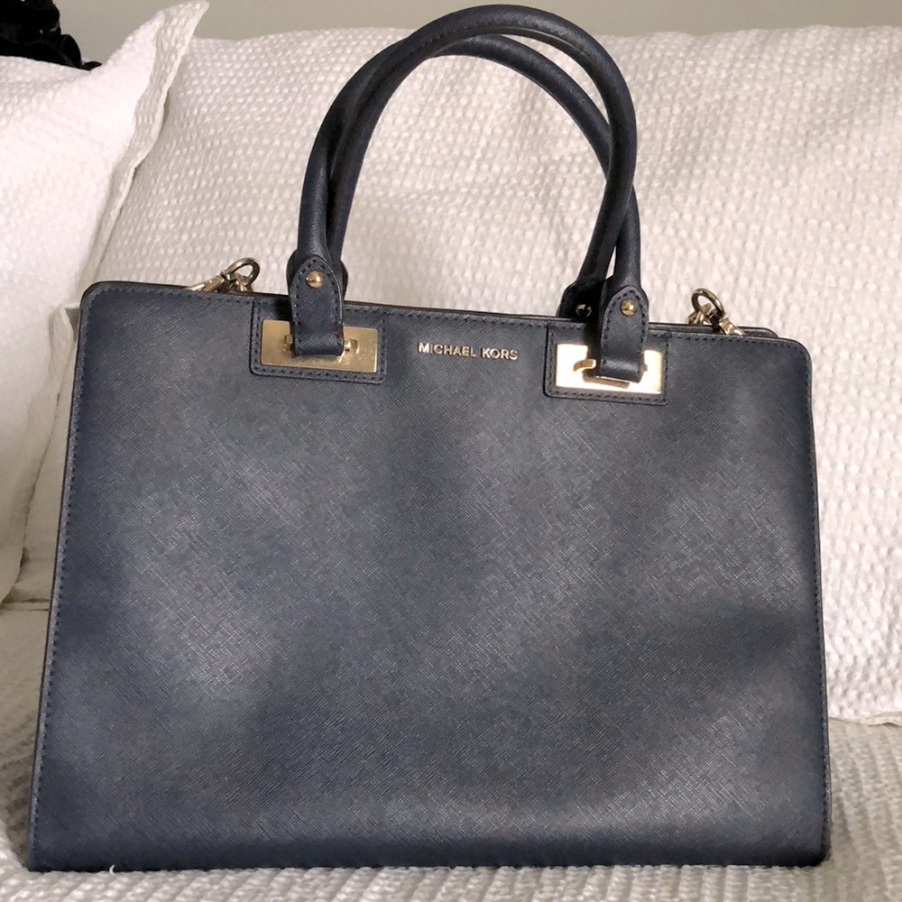 Michael Kors- Quinn Large Saffiano Leather Satchel